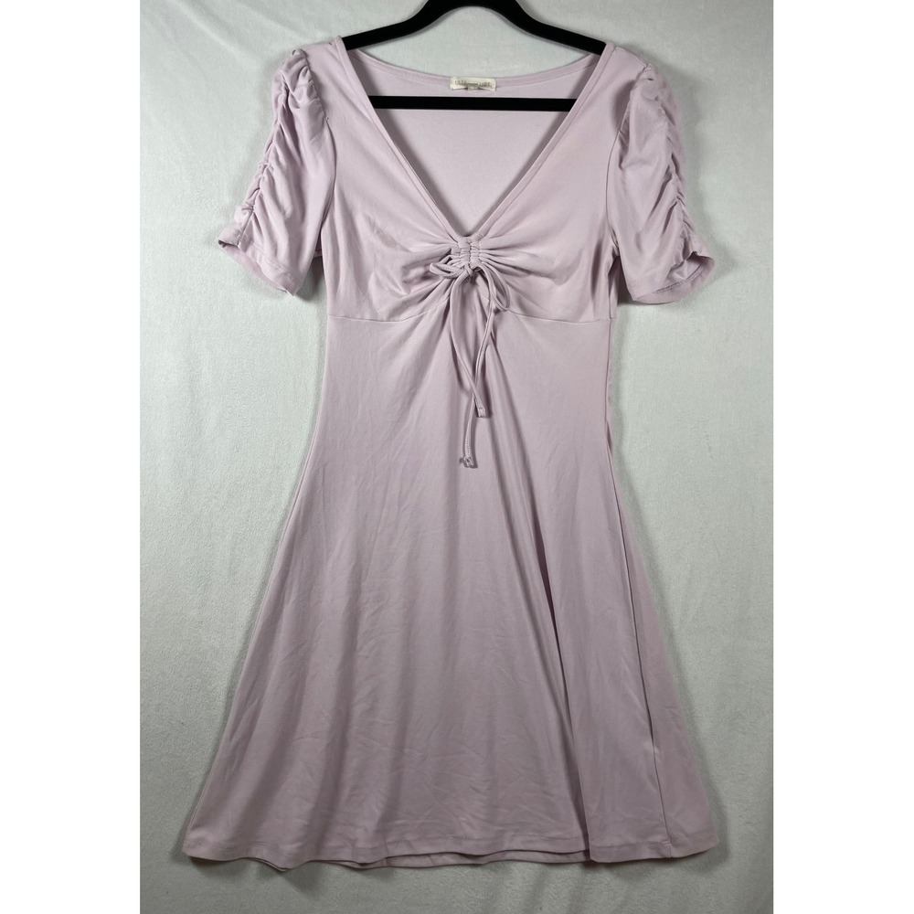 vintage Y2K coquette puff sleeve tie empire waist babydoll dress S balletcore